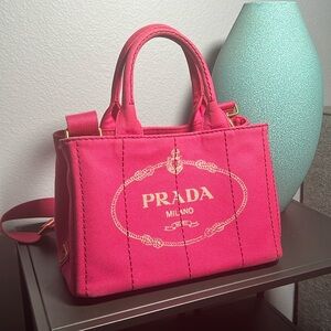 Prada Canapa Tote with strap